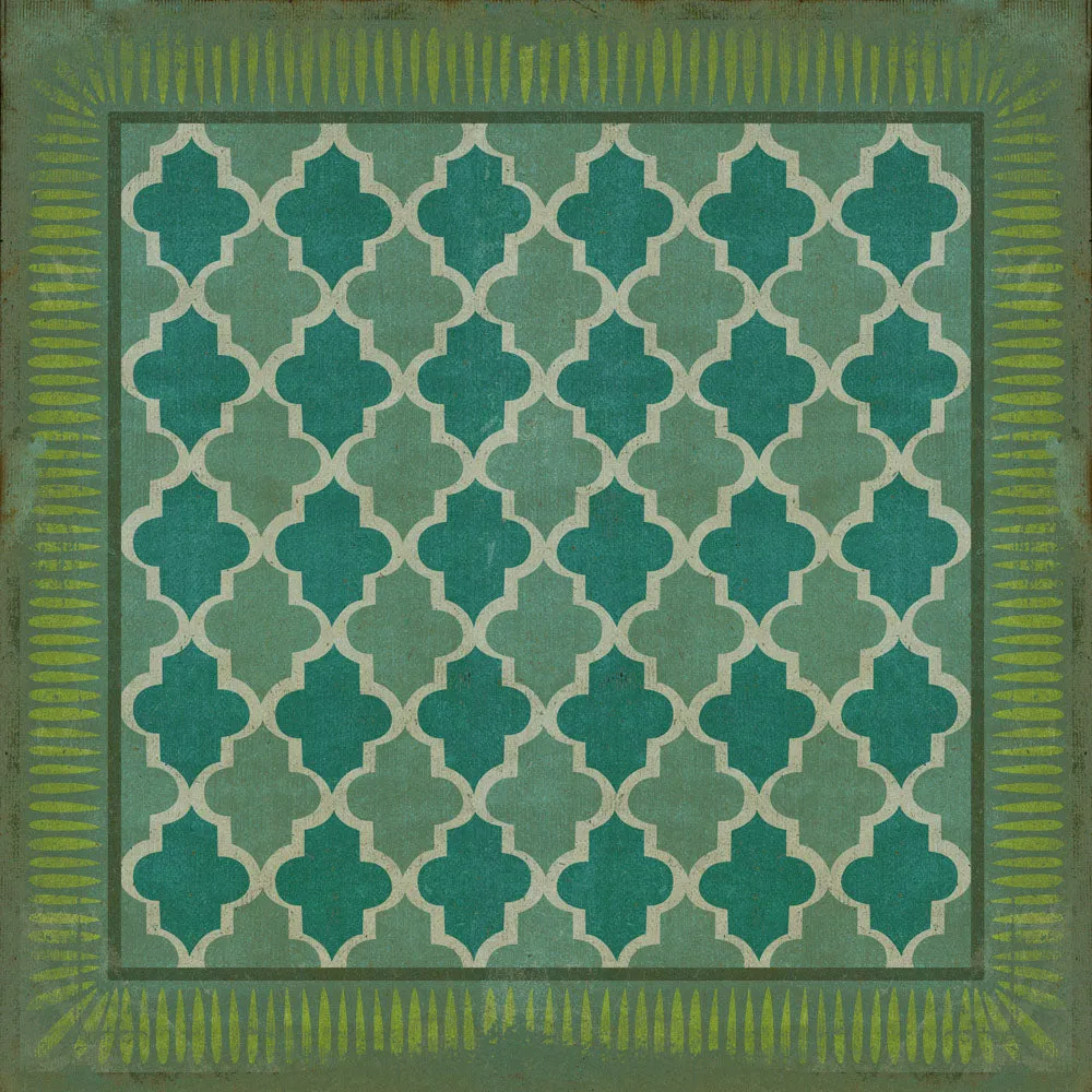 Pattern 10 "Aladdin" Vinyl Floorcloth - Spicher & Co.