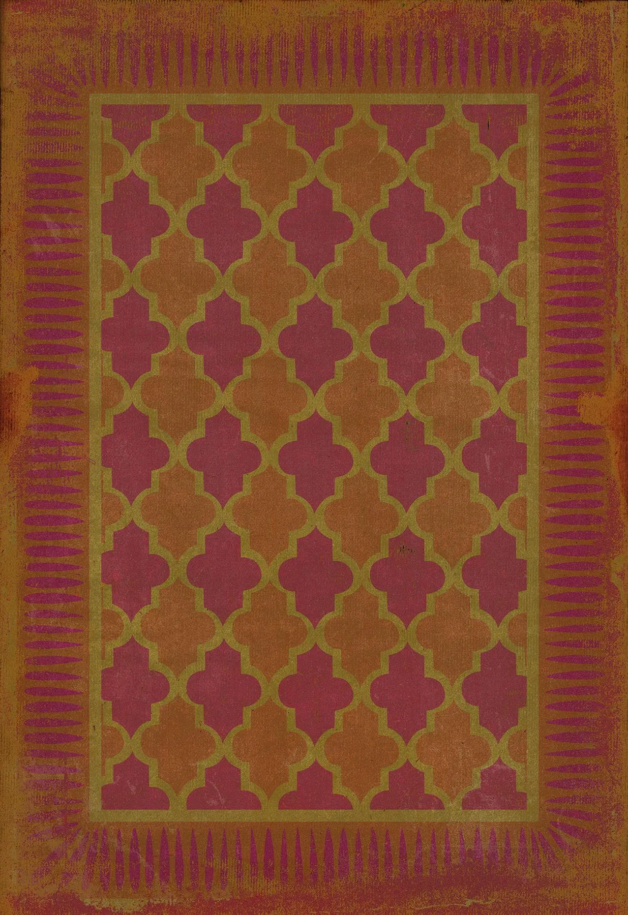 Pattern 10 "Magic Carpet" Vinyl Floorcloth - Spicher & Co.