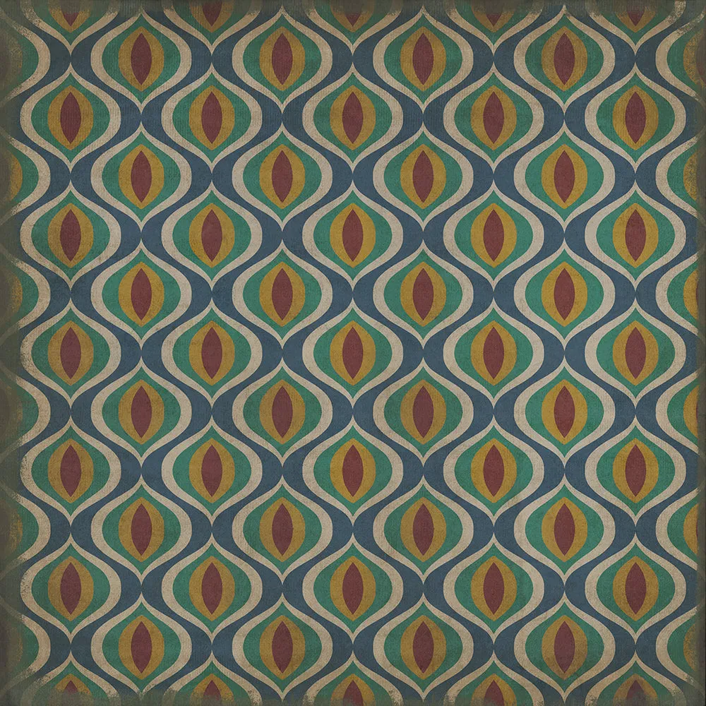Pattern 15 "Constantinople" Vinyl Floorcloth - Spicher & Co.