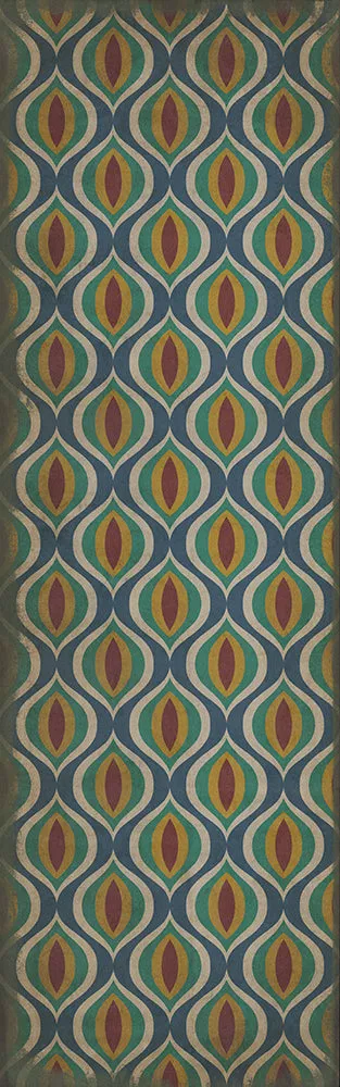 Pattern 15 "Constantinople" Vinyl Floorcloth - Spicher & Co.