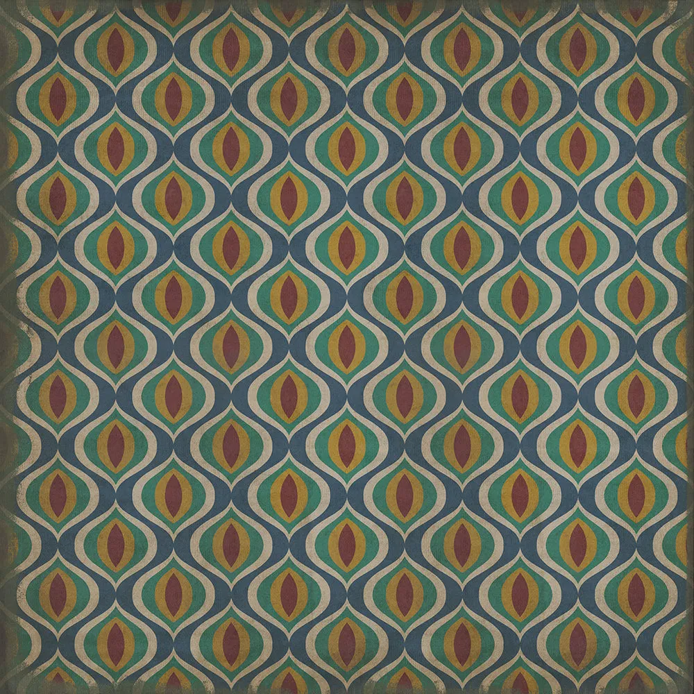 Pattern 15 "Constantinople" Vinyl Floorcloth - Spicher & Co.