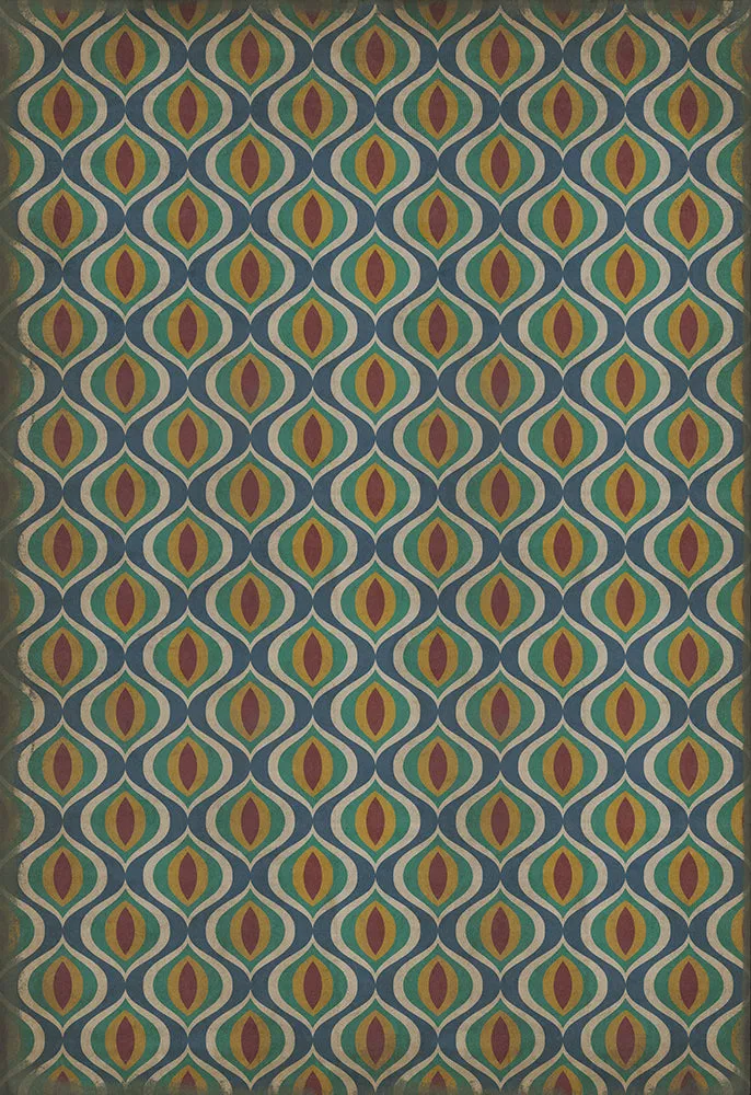 Pattern 15 "Constantinople" Vinyl Floorcloth - Spicher & Co.