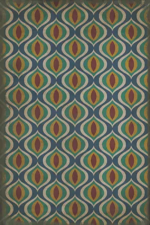 Pattern 15 "Constantinople" Vinyl Floorcloth - Spicher & Co.