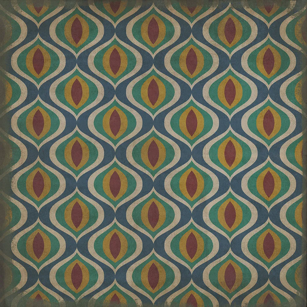 Pattern 15 "Constantinople" Vinyl Floorcloth - Spicher & Co.