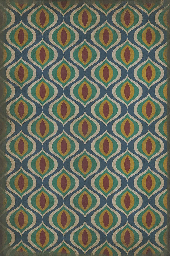 Pattern 15 "Constantinople" Vinyl Floorcloth - Spicher & Co.