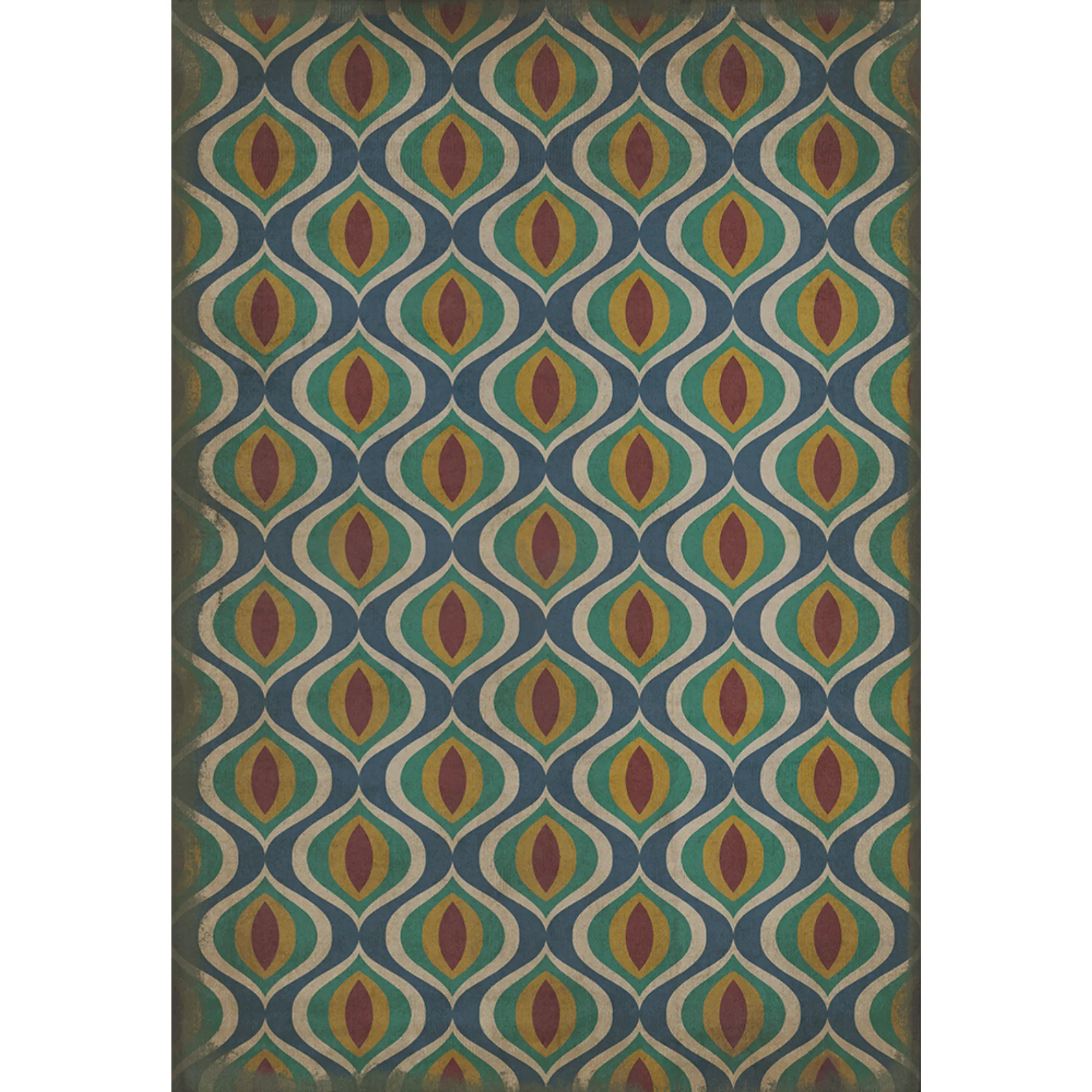 Pattern 15 "Constantinople" Vinyl Floorcloth - Spicher & Co.