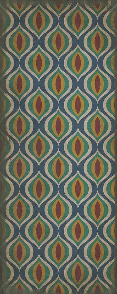 Pattern 15 "Constantinople" Vinyl Floorcloth - Spicher & Co.
