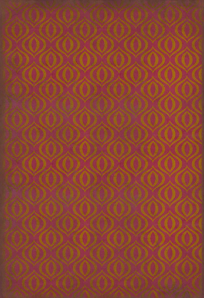 Pattern 15 "Phoenix" Vinyl Floorcloth - Spicher & Co.