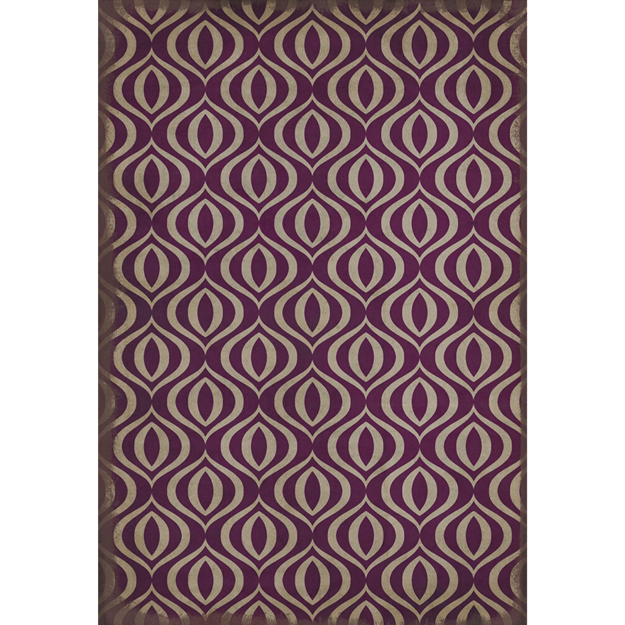 Pattern 15 "Purple Haze" Vinyl Floorcloth - Spicher & Co.