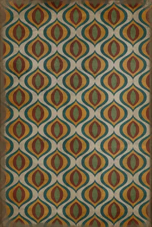 Pattern 15 "Svengali" Vinyl Floorcloth - Spicher & Co.