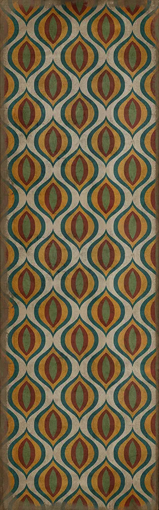Pattern 15 "Svengali" Vinyl Floorcloth - Spicher & Co.