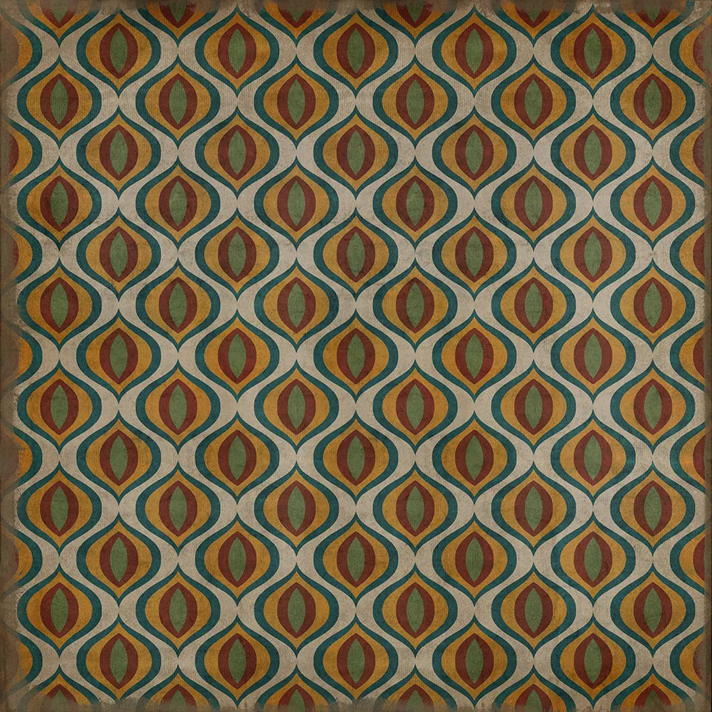 Pattern 15 "Svengali" Vinyl Floorcloth - Spicher & Co.