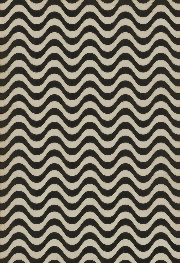 Pattern 18 "Frequency" Vinyl Floorcloth - Spicher & Co.