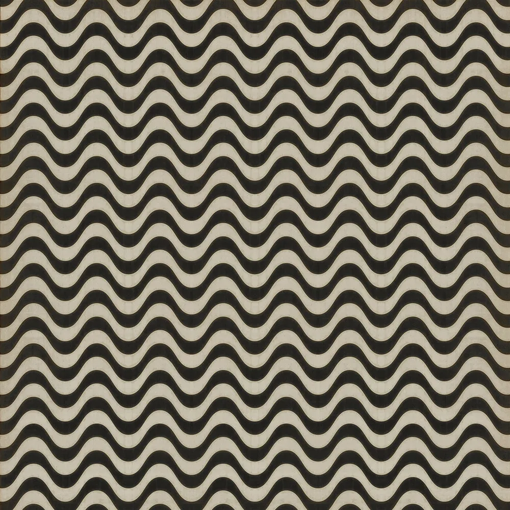 Pattern 18 "Frequency" Vinyl Floorcloth - Spicher & Co.
