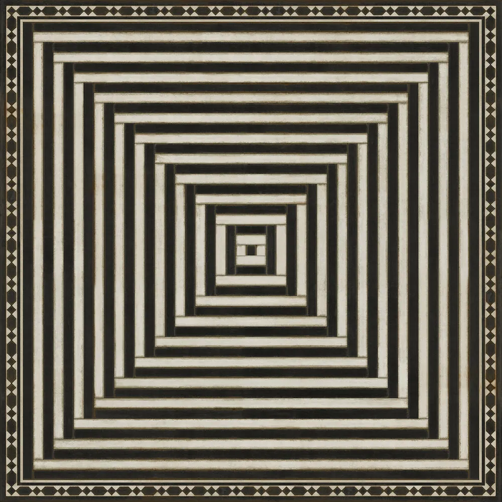 Pattern 18 "Mandate Of Heaven" Vinyl Floorcloth - Spicher & Co.