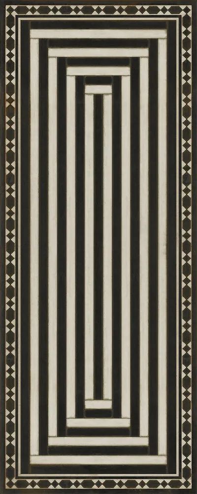 Pattern 18 "Mandate Of Heaven" Vinyl Floorcloth - Spicher & Co.