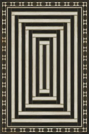 Pattern 18 "Mandate Of Heaven" Vinyl Floorcloth - Spicher & Co.