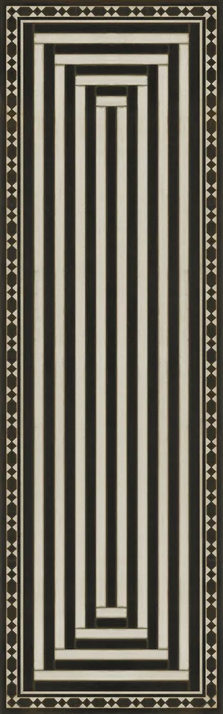 Pattern 18 "Mandate Of Heaven" Vinyl Floorcloth - Spicher & Co.