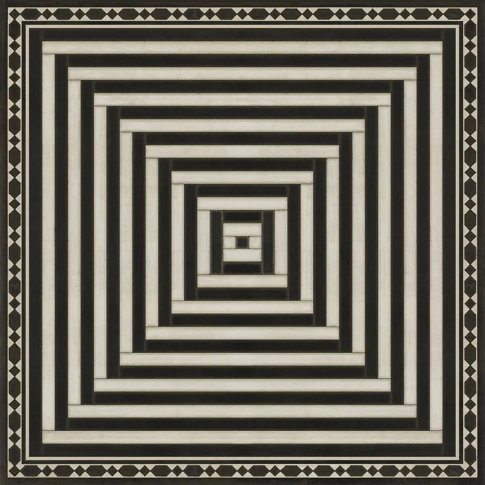 Pattern 18 "Mandate Of Heaven" Vinyl Floorcloth - Spicher & Co.