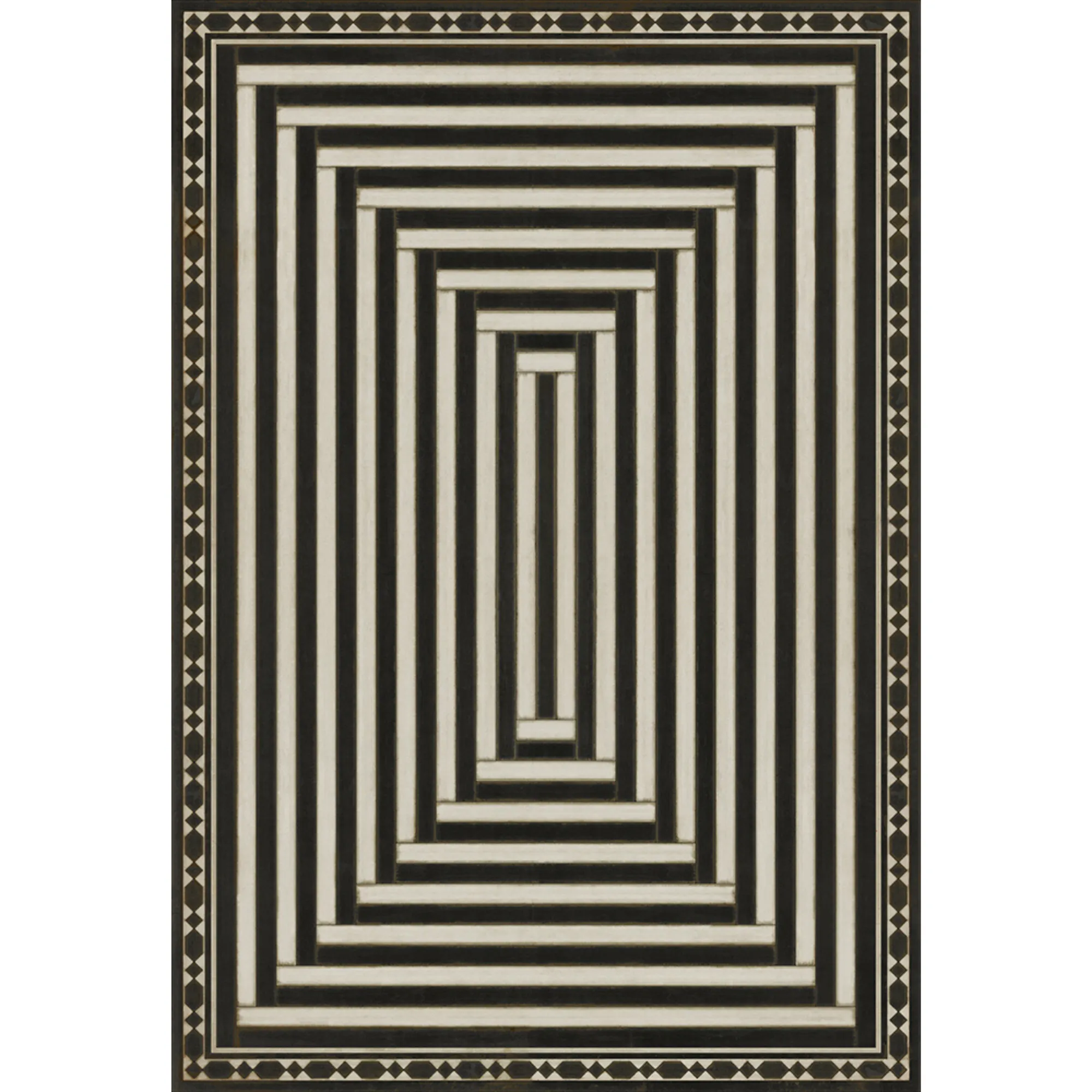 Pattern 18 "Mandate Of Heaven" Vinyl Floorcloth - Spicher & Co.