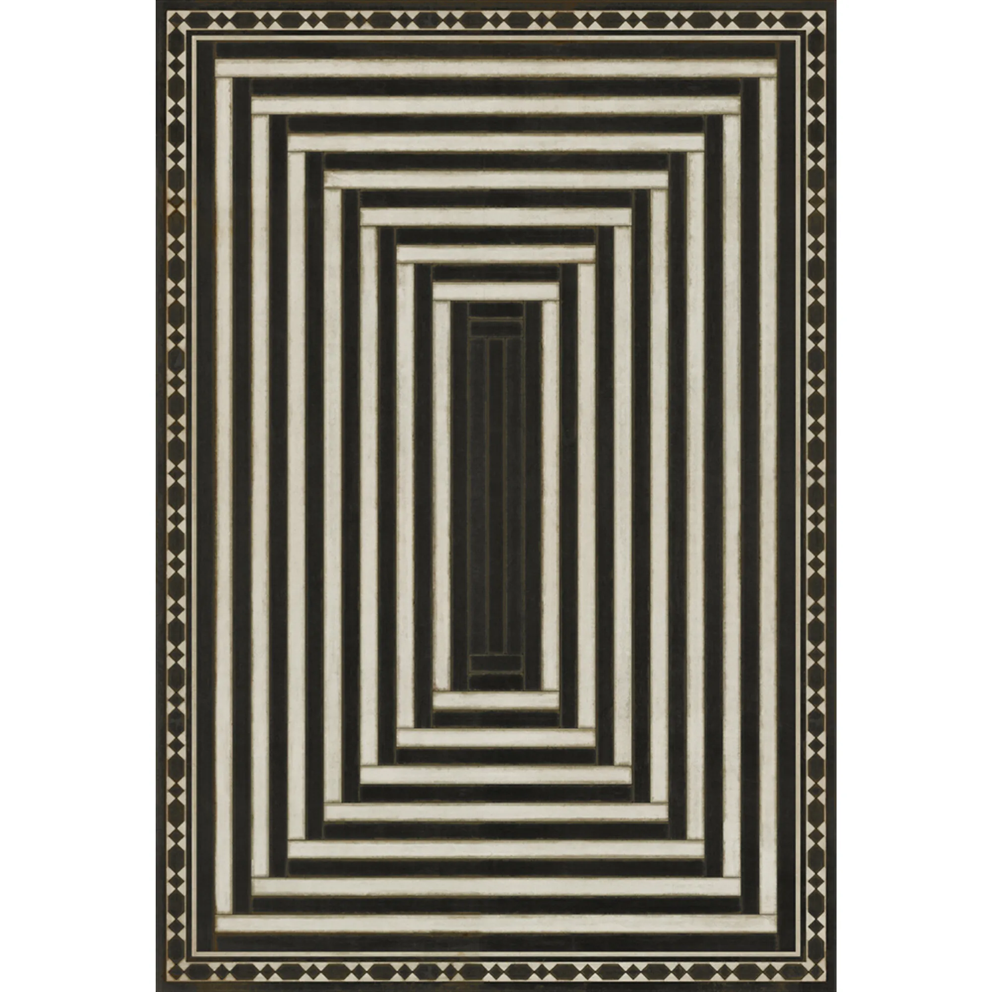 Pattern 18 "Son Of Heaven" Vinyl Floorcloth - Spicher & Co.