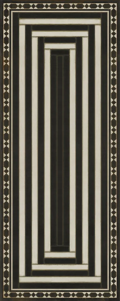 Pattern 18 "Son Of Heaven" Vinyl Floorcloth - Spicher & Co.