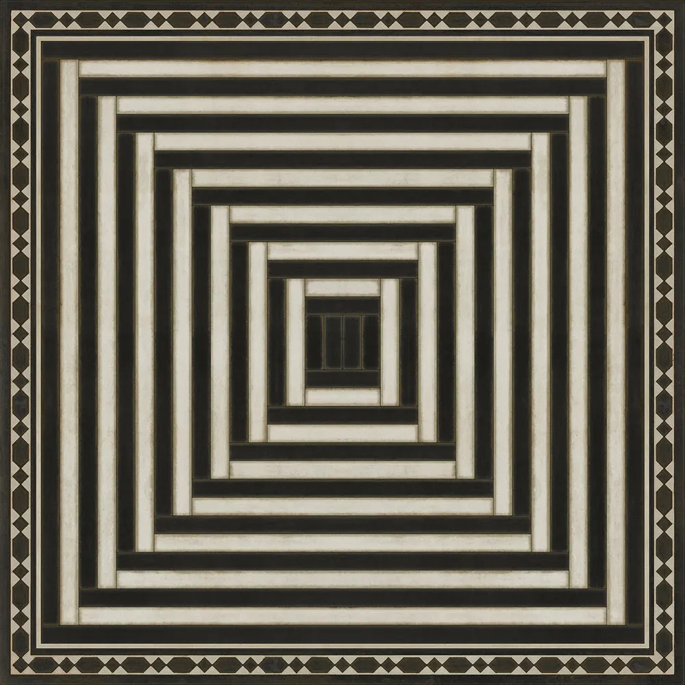 Pattern 18 "Son Of Heaven" Vinyl Floorcloth - Spicher & Co.