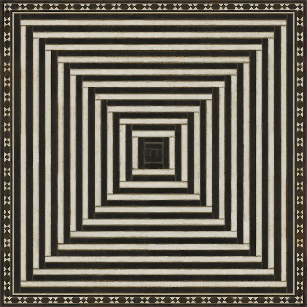 Pattern 18 "Son Of Heaven" Vinyl Floorcloth - Spicher & Co.