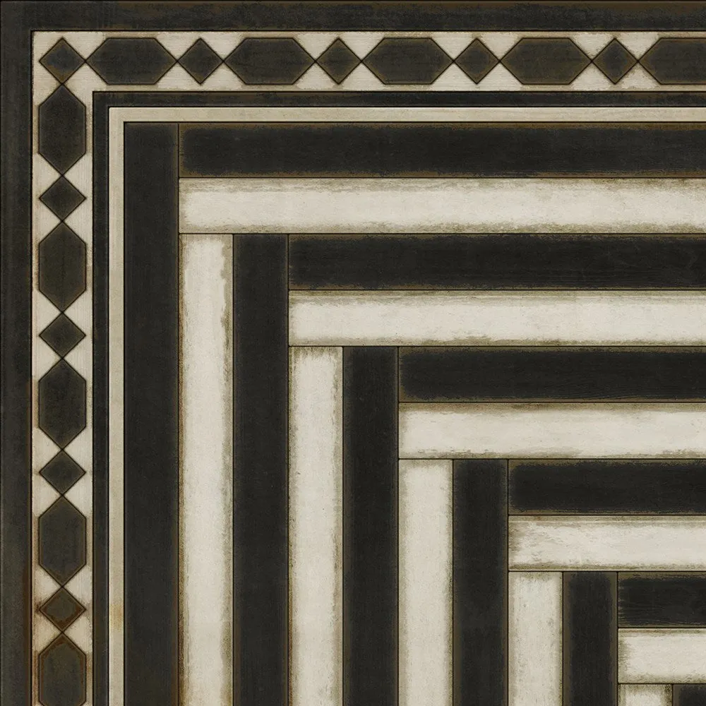 Pattern 18 "Son Of Heaven" Vinyl Floorcloth - Spicher & Co.