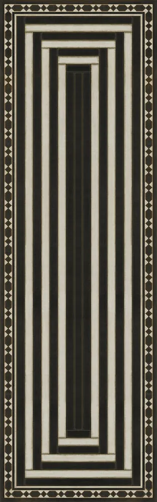 Pattern 18 "Son Of Heaven" Vinyl Floorcloth - Spicher & Co.