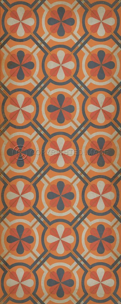 Pattern 19 "Faraday" Vinyl Floorcloth - Spicher & Co.