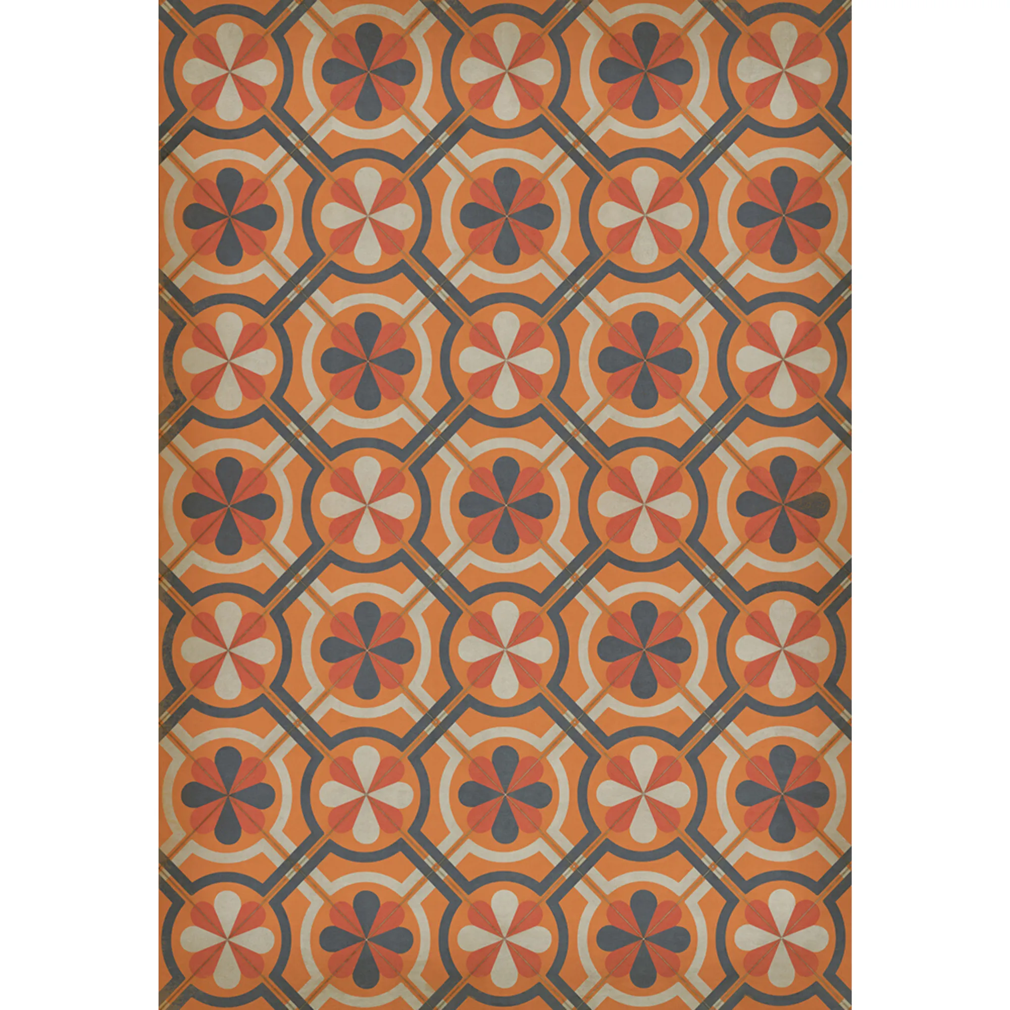 Pattern 19 "Faraday" Vinyl Floorcloth - Spicher & Co.