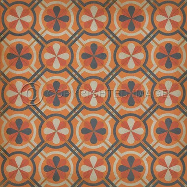 Pattern 19 "Faraday" Vinyl Floorcloth - Spicher & Co.