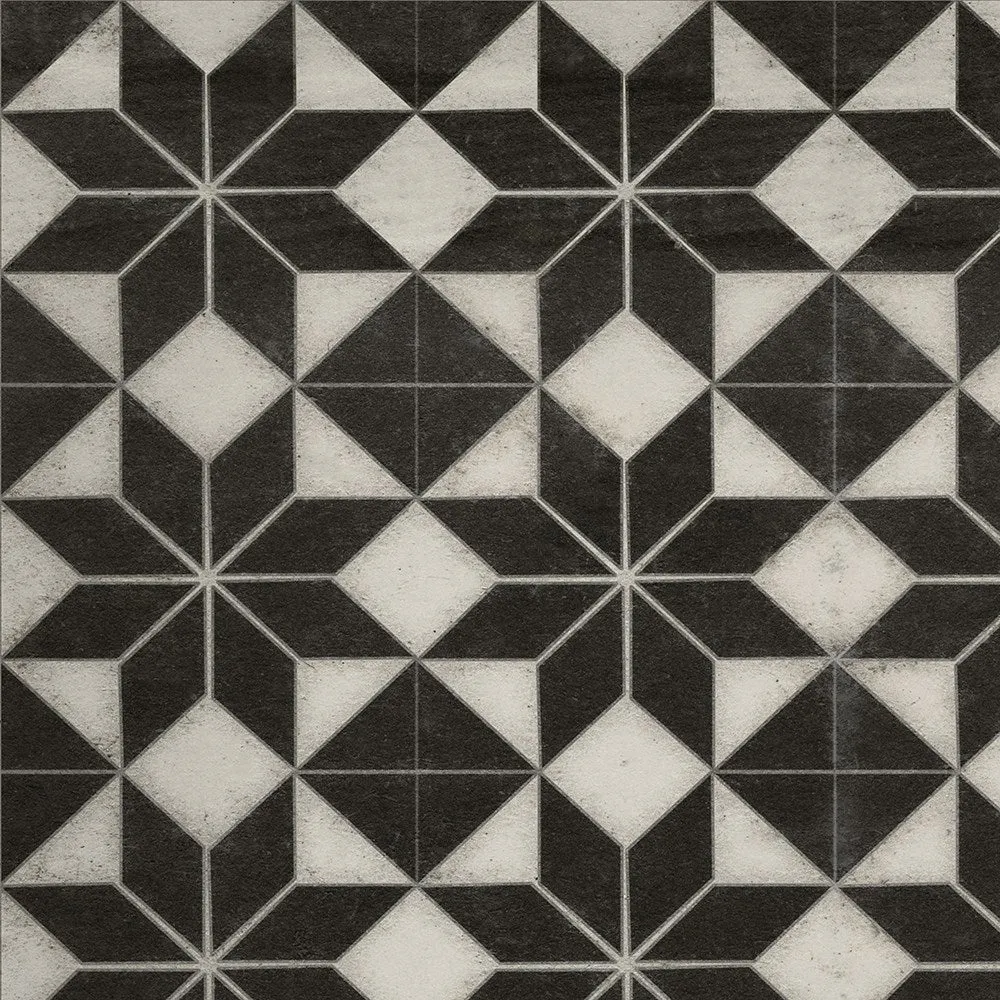 Pattern 20 "Stargazer" No Border Vinyl Floorcloth - Spicher & Co.