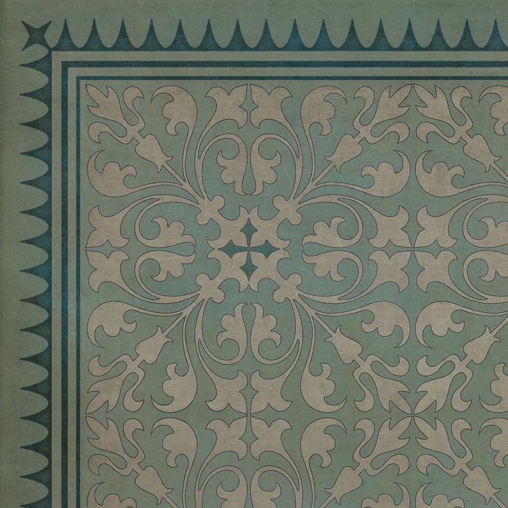 Pattern 21 "Alice In Wonderland" Vinyl Floorcloth - Spicher & Co.
