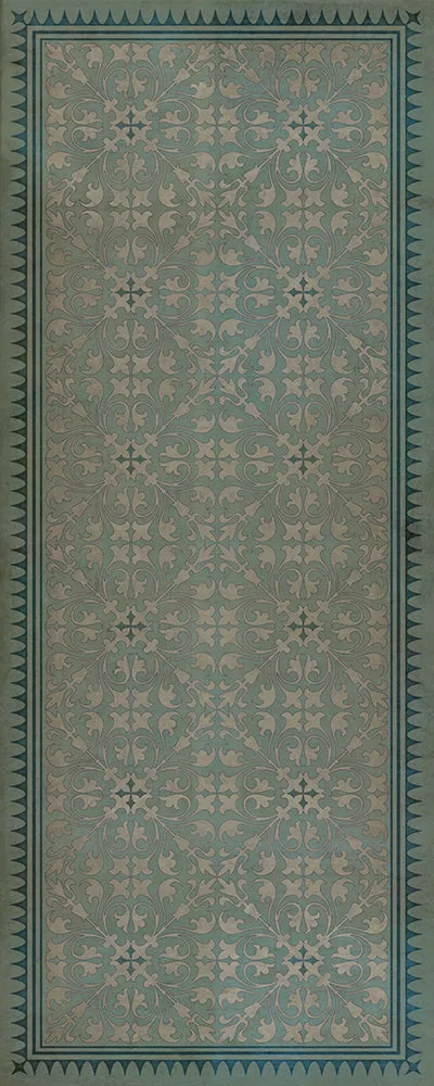 Pattern 21 "Alice In Wonderland" Vinyl Floorcloth - Spicher & Co.