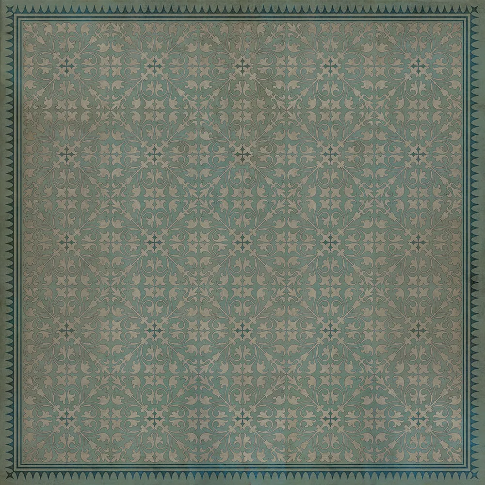Pattern 21 "Alice In Wonderland" Vinyl Floorcloth - Spicher & Co.