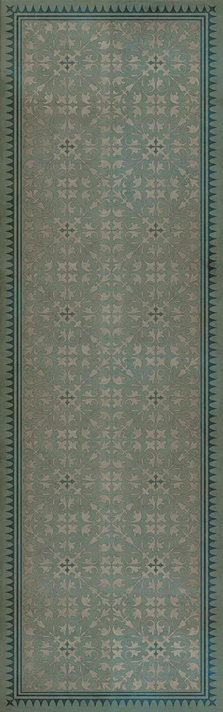 Pattern 21 "Alice In Wonderland" Vinyl Floorcloth - Spicher & Co.