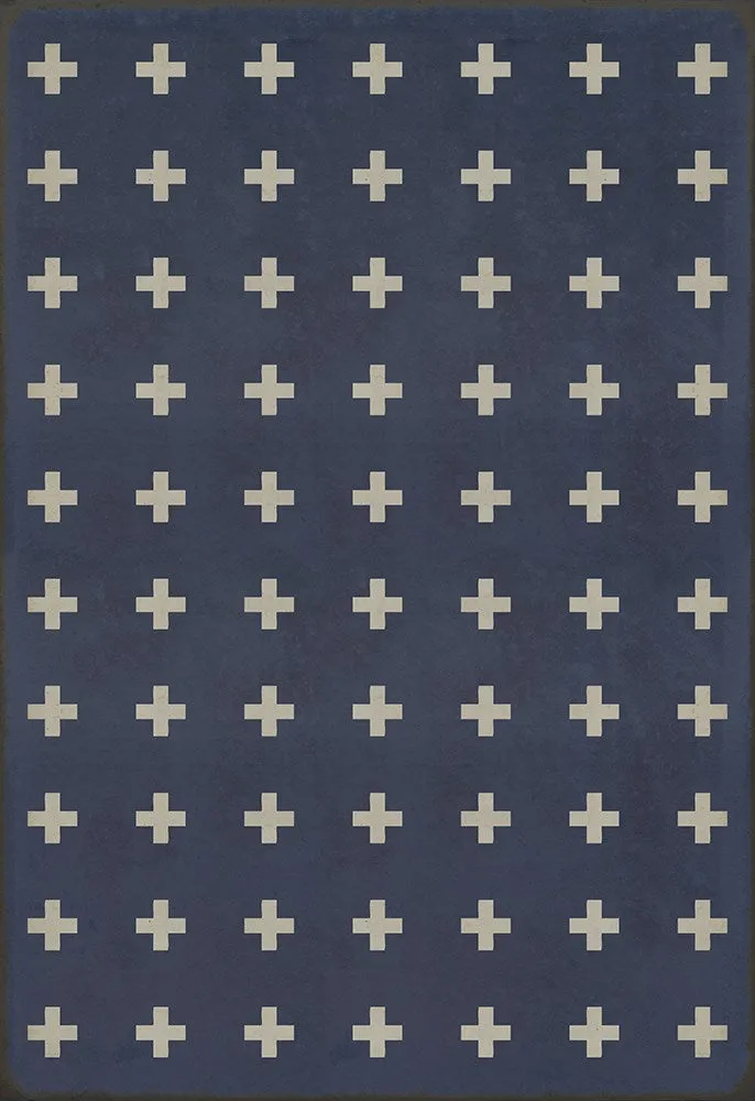 Pattern 24 "Greece" Vinyl Floorcloth - Spicher & Co.