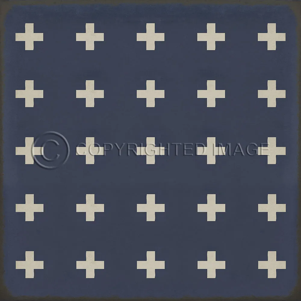 Pattern 24 "Greece" Vinyl Floorcloth - Spicher & Co.