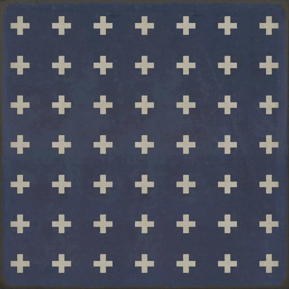 Pattern 24 "Greece" Vinyl Floorcloth - Spicher & Co.