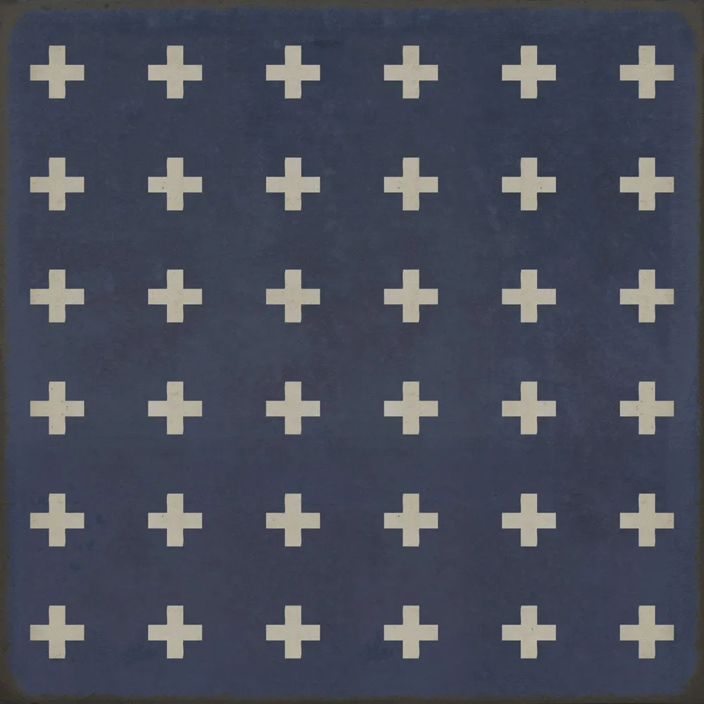 Pattern 24 "Greece" Vinyl Floorcloth - Spicher & Co.