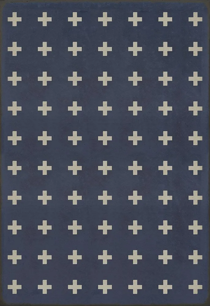 Pattern 24 "Greece" Vinyl Floorcloth - Spicher & Co.