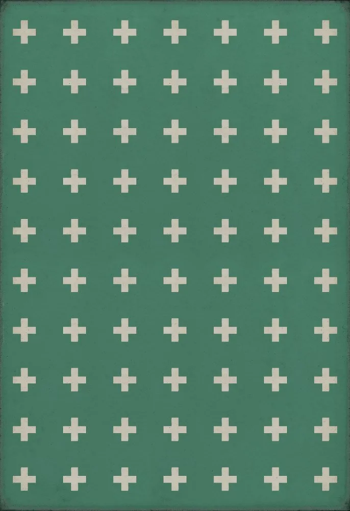 Pattern 24 "Hydra" Vinyl Floorcloth - Spicher & Co.