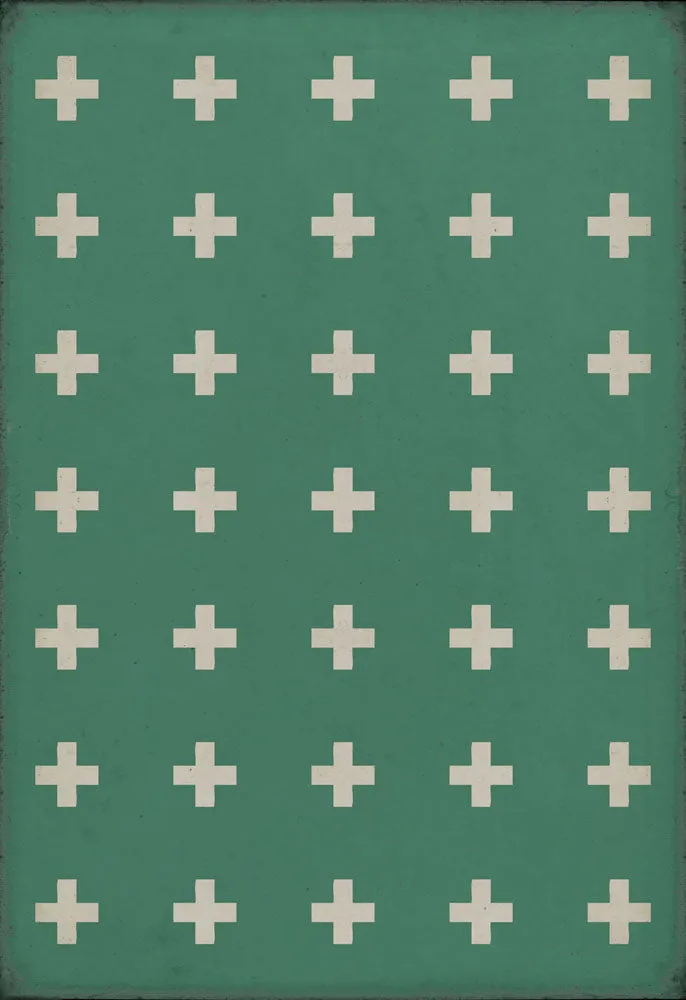Pattern 24 "Hydra" Vinyl Floorcloth - Spicher & Co.