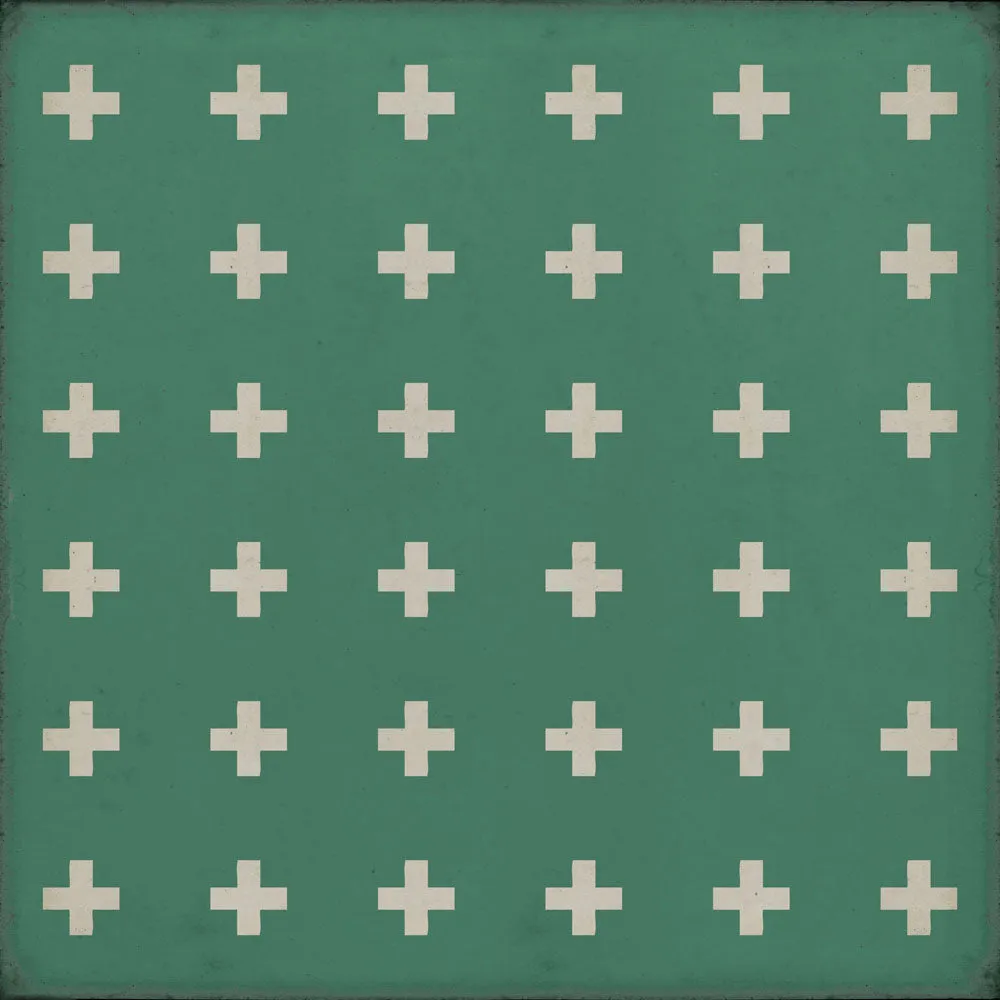 Pattern 24 "Hydra" Vinyl Floorcloth - Spicher & Co.