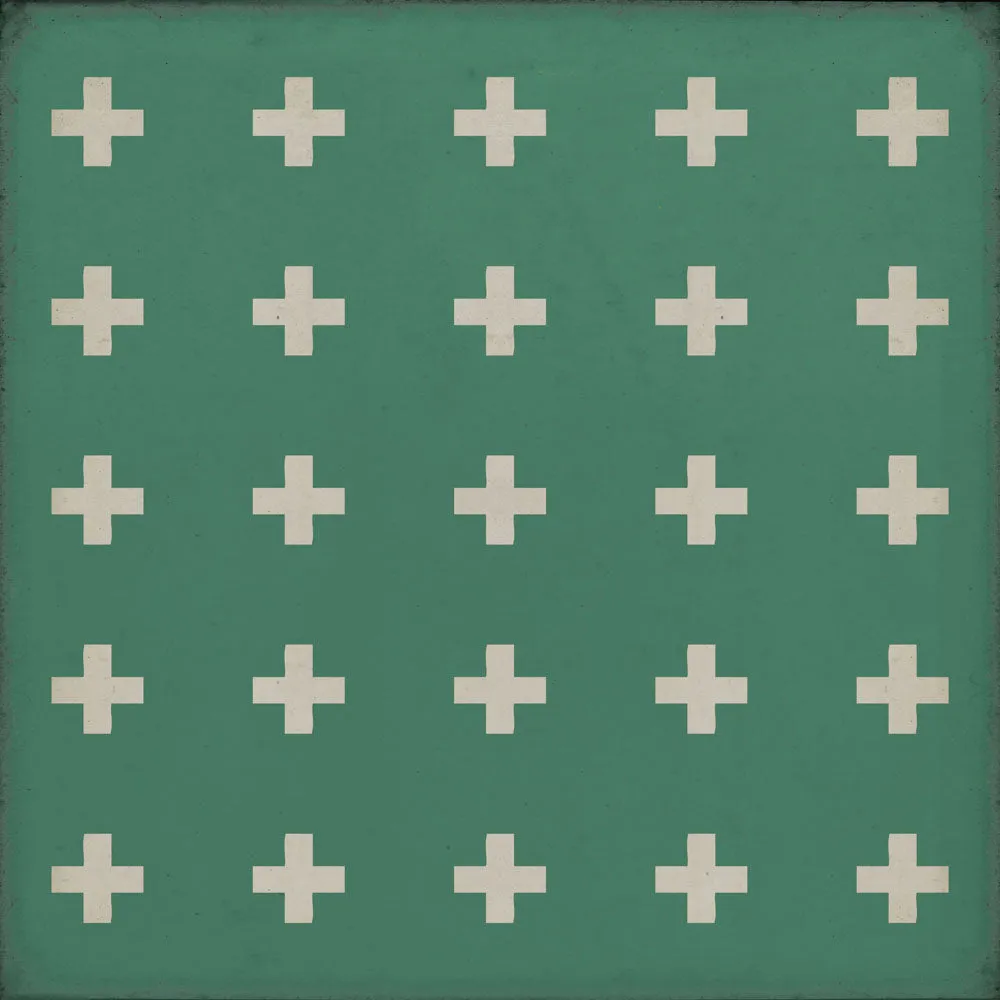 Pattern 24 "Hydra" Vinyl Floorcloth - Spicher & Co.