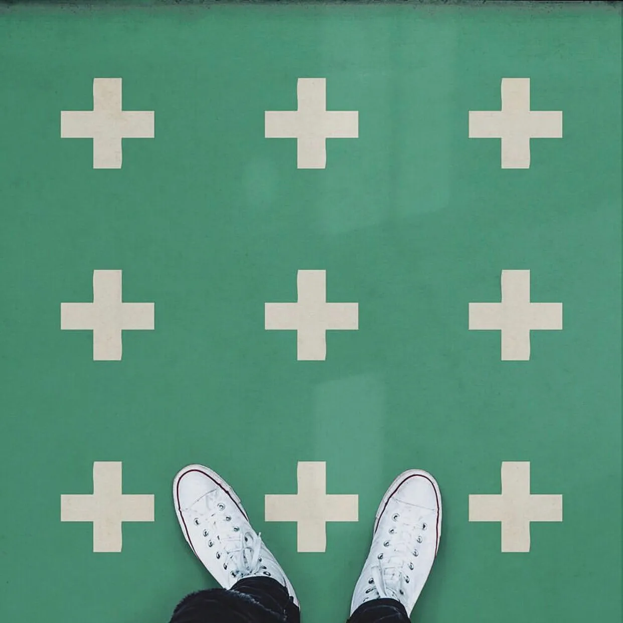 Pattern 24 "Hydra" Vinyl Floorcloth - Spicher & Co.