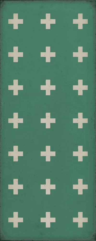 Pattern 24 "Hydra" Vinyl Floorcloth - Spicher & Co.