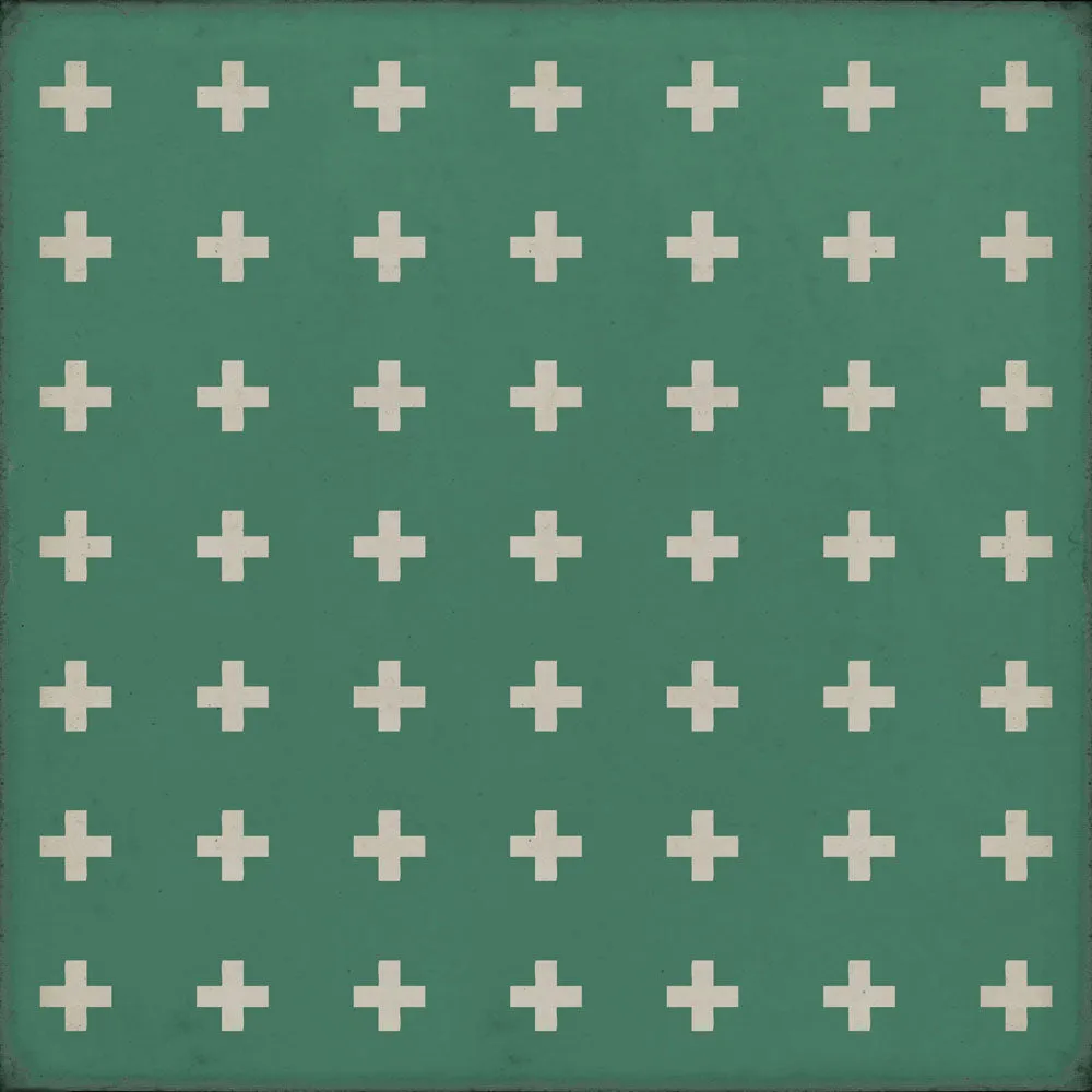 Pattern 24 "Hydra" Vinyl Floorcloth - Spicher & Co.